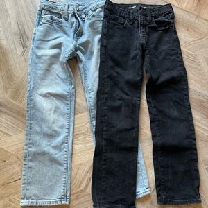 Black and Light Blue Jeans Set